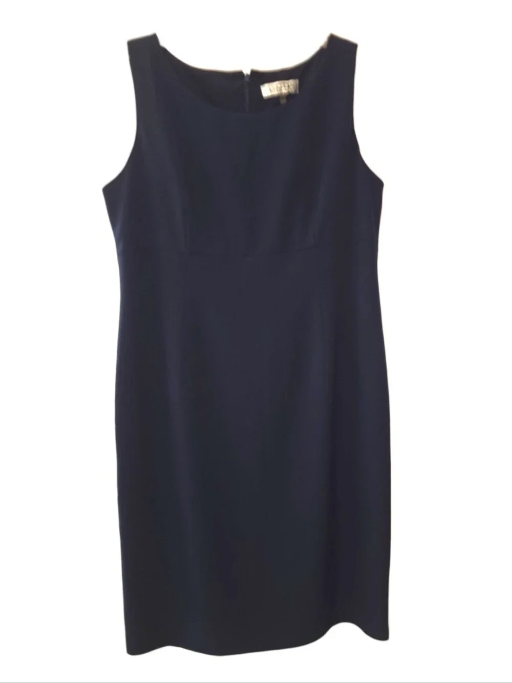 Kasper Navy Blue Career Sheath Dress